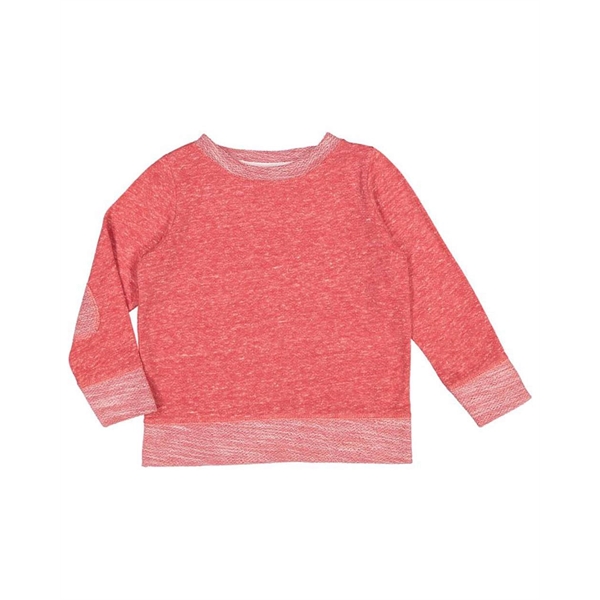 Rabbit Skins Toddler Harborside Melange French Terry Crew - Rabbit Skins Toddler Harborside Melange French Terry Crew - Image 4 of 11