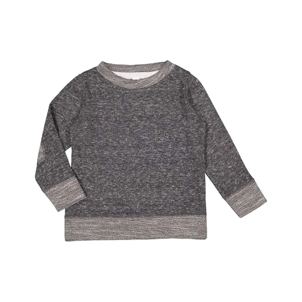Rabbit Skins Toddler Harborside Melange French Terry Crew - Rabbit Skins Toddler Harborside Melange French Terry Crew - Image 5 of 11
