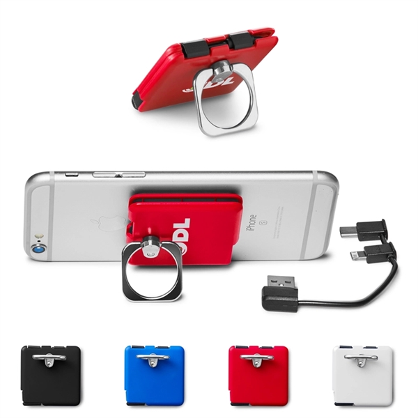 Square Charging Cable & Phone Stand - Square Charging Cable & Phone Stand - Image 0 of 4