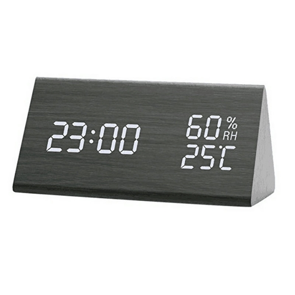 Sound Control Triangle Wood Alarm Clock - Sound Control Triangle Wood Alarm Clock - Image 3 of 4