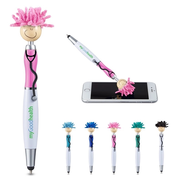 MopToppers® Screen Cleaner with Stethoscope Stylus Pen - MopToppers® Screen Cleaner with Stethoscope Stylus Pen - Image 0 of 9