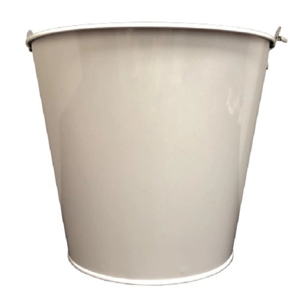 Galvanized White Metal Bucket - Galvanized White Metal Bucket - Image 1 of 4