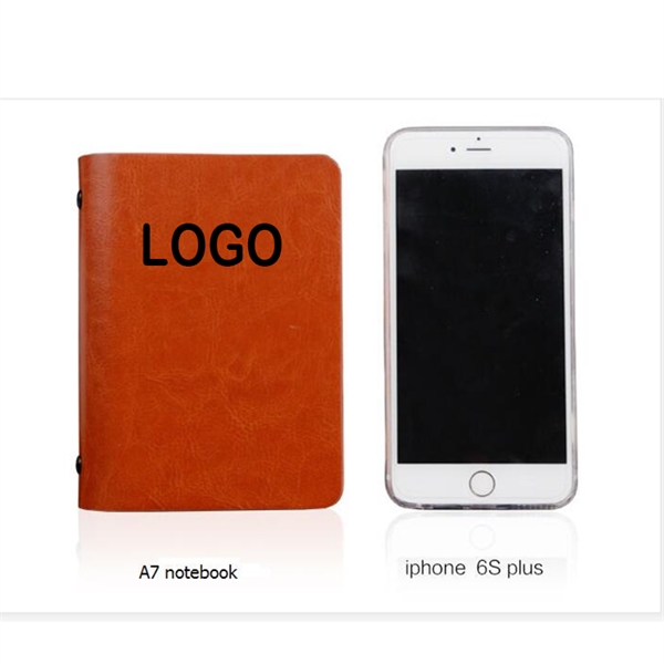 A7 Portable Leather Loose-leaf Notebook - A7 Portable Leather Loose-leaf Notebook - Image 4 of 4