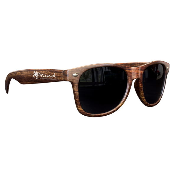 Medium Wood Tone Miami Sunglasses - Medium Wood Tone Miami Sunglasses - Image 0 of 1