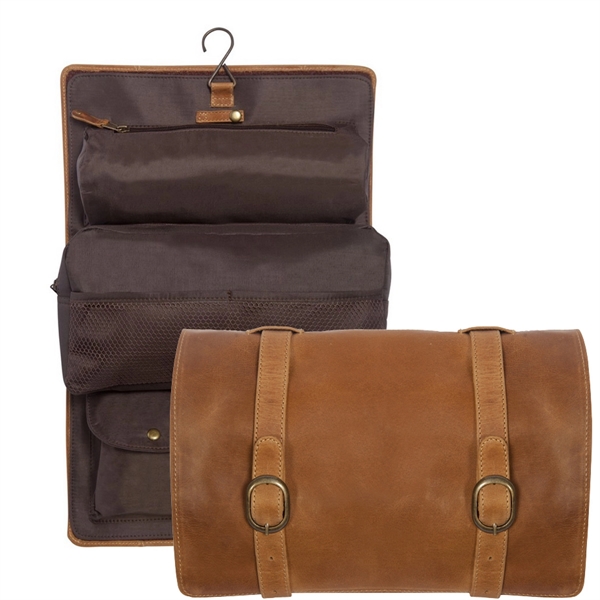 Buffalo Mountain Leather Travel Kit Bag - Buffalo Mountain Leather Travel Kit Bag - Image 2 of 13