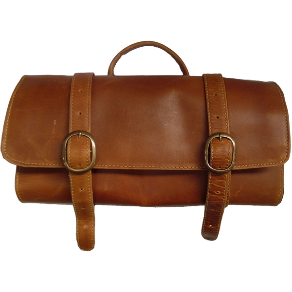 Buffalo Mountain Leather Travel Kit Bag - Buffalo Mountain Leather Travel Kit Bag - Image 11 of 13