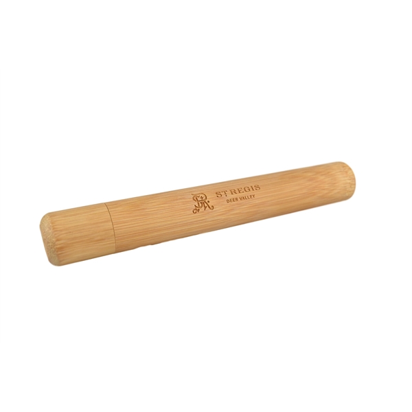 Bamboo Toothbrush with Case - Bamboo Toothbrush with Case - Image 2 of 3
