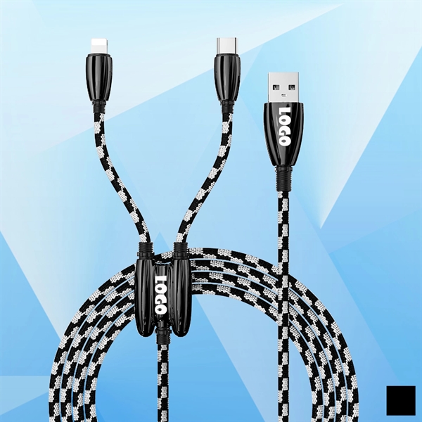 2 in 1 Braided Charging Cable