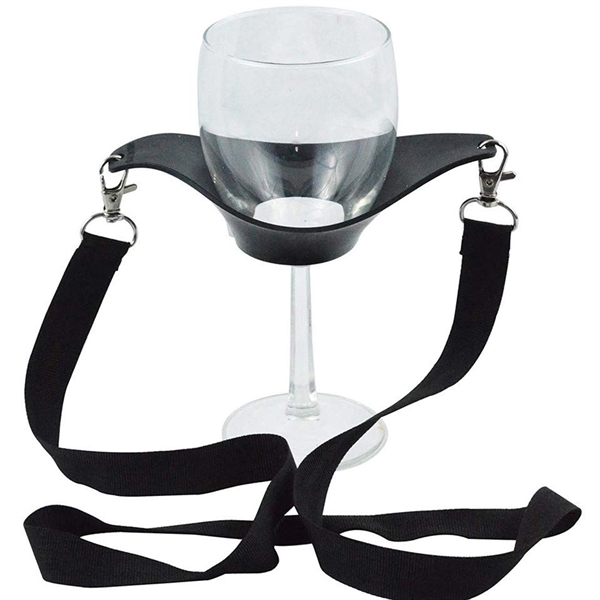 Lanyard With Wine Glass Holder - Lanyard With Wine Glass Holder - Image 1 of 3
