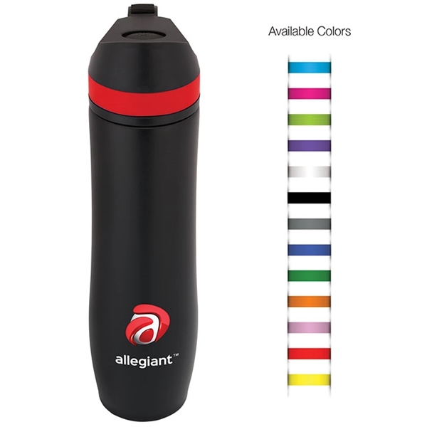 20 oz Persona® Wave Trail Vacuum Water Bottle - 20 oz Persona® Wave Trail Vacuum Water Bottle - Image 0 of 0