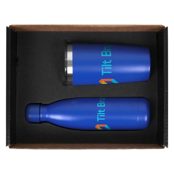 Stainless Steel 17oz. Tumbler & 22oz. Bottle Set - Stainless Steel 17oz. Tumbler & 22oz. Bottle Set - Image 1 of 16