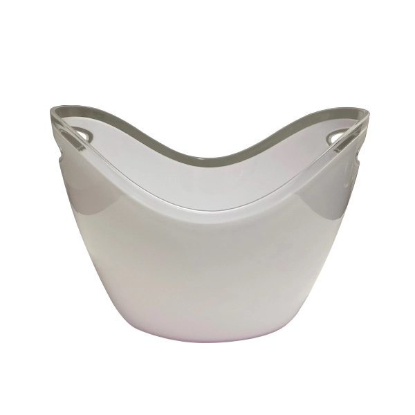 White Acrylic Ice Bucket - White Acrylic Ice Bucket - Image 1 of 4