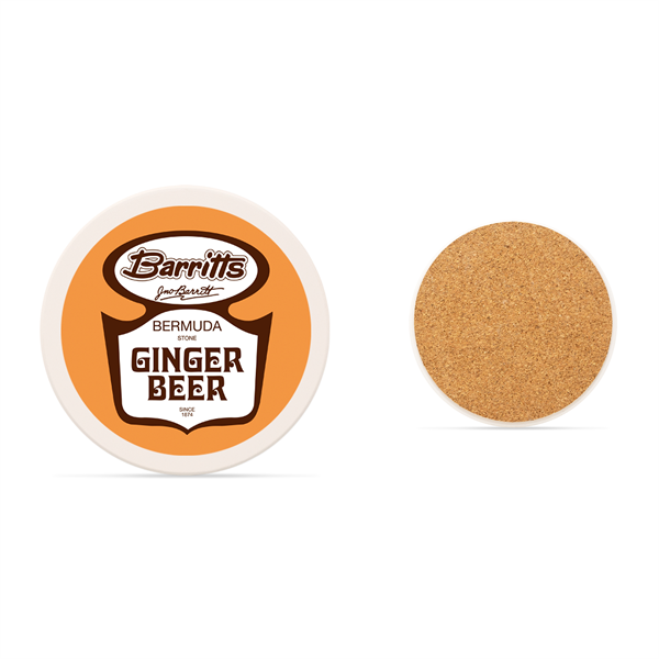 Round Absorbing Stone Coaster - Round Absorbing Stone Coaster - Image 0 of 5