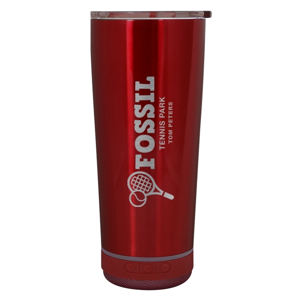 18 OZ. STAINLESS STEEL TUMBLER WITH SPEAKER - 18 OZ. STAINLESS STEEL TUMBLER WITH SPEAKER - Image 18 of 32