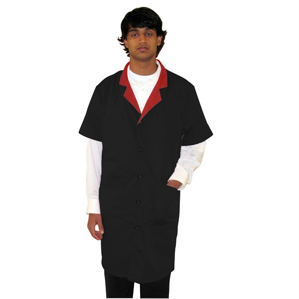 Canadian Made Unisex Short Sleeves Lab Coats - Canadian Made Unisex Short Sleeves Lab Coats - Image 4 of 7