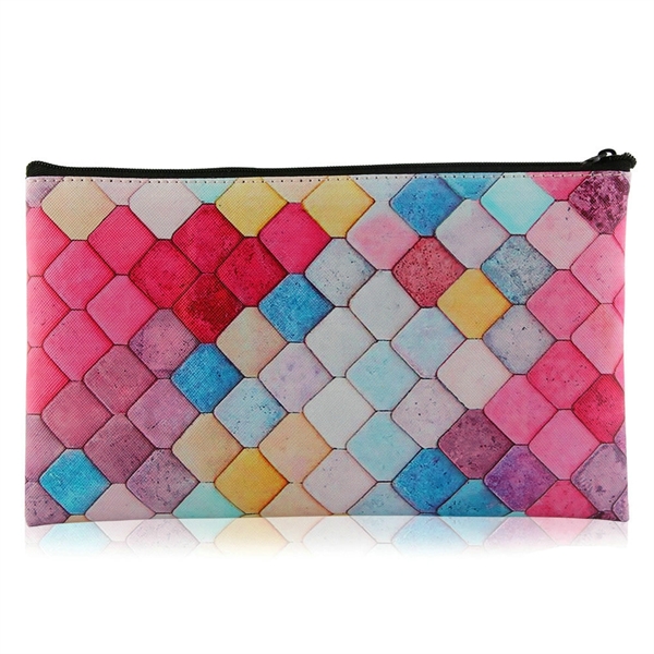 Cosmetic Zipper Pouch Full Color - Cosmetic Zipper Pouch Full Color - Image 0 of 2