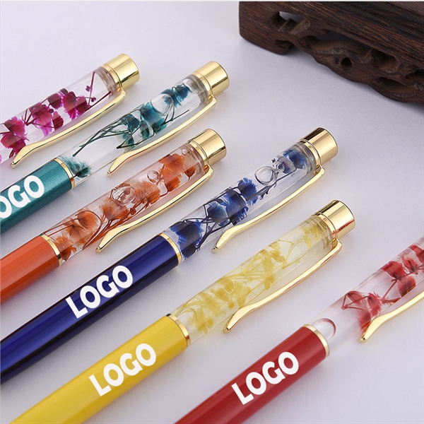 Luxury Flower Metal Ballpoint Pens - Luxury Flower Metal Ballpoint Pens - Image 0 of 4