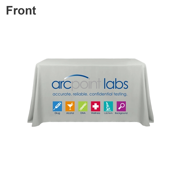 Draped table cover for trade shows shipping for free