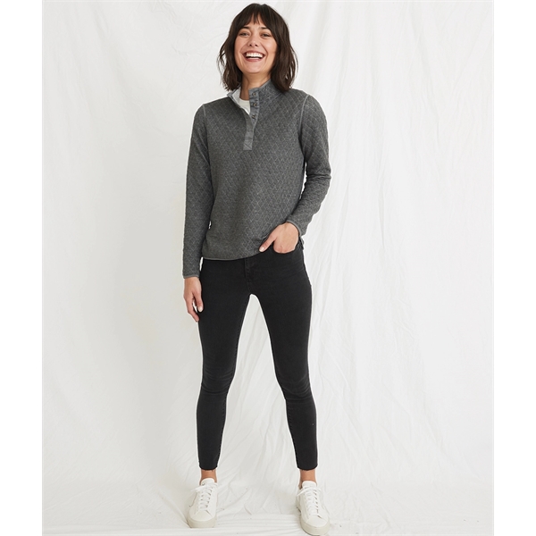 Marine Layer - Women's Reversible Quilted Corbet Pullover - Marine Layer - Women's Reversible Quilted Corbet Pullover - Image 3 of 6