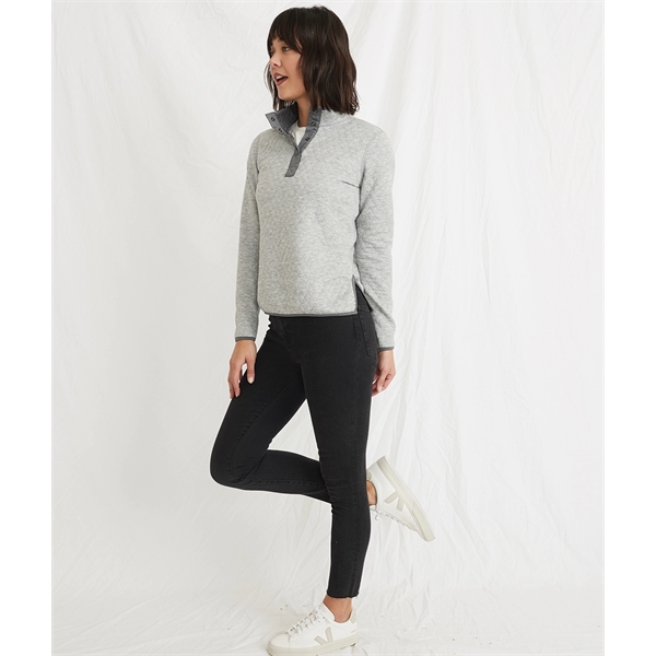 Marine Layer - Women's Reversible Quilted Corbet Pullover - Marine Layer - Women's Reversible Quilted Corbet Pullover - Image 5 of 6