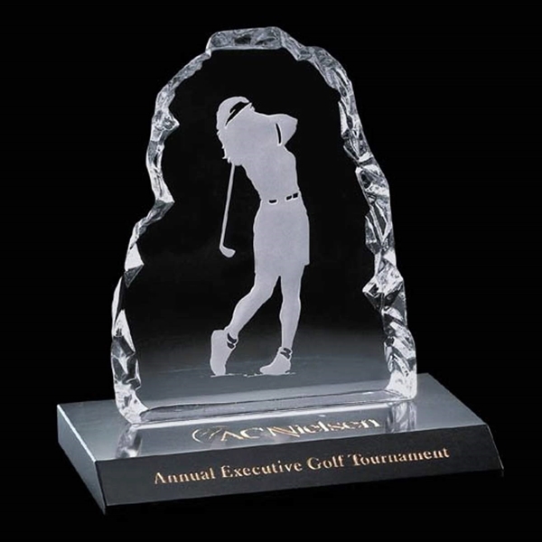 Golfer Iceberg Award on Marble -Female - Golfer Iceberg Award on Marble -Female - Image 1 of 2