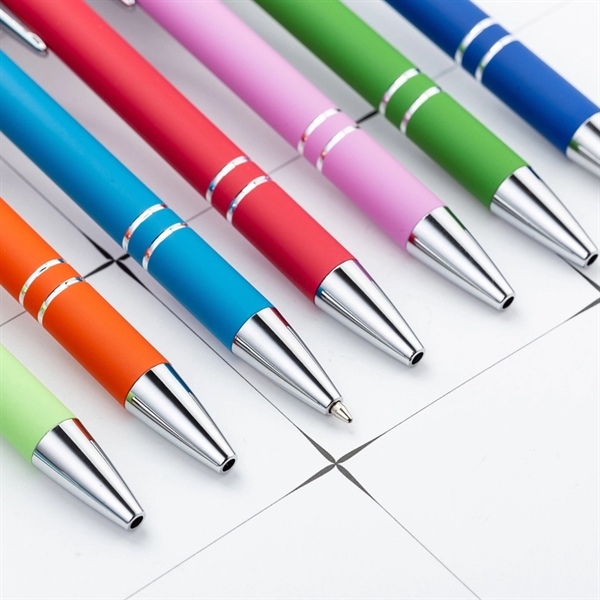 New Design Tech Grip Metal Ball Point Pen With Stylus - New Design Tech Grip Metal Ball Point Pen With Stylus - Image 1 of 5
