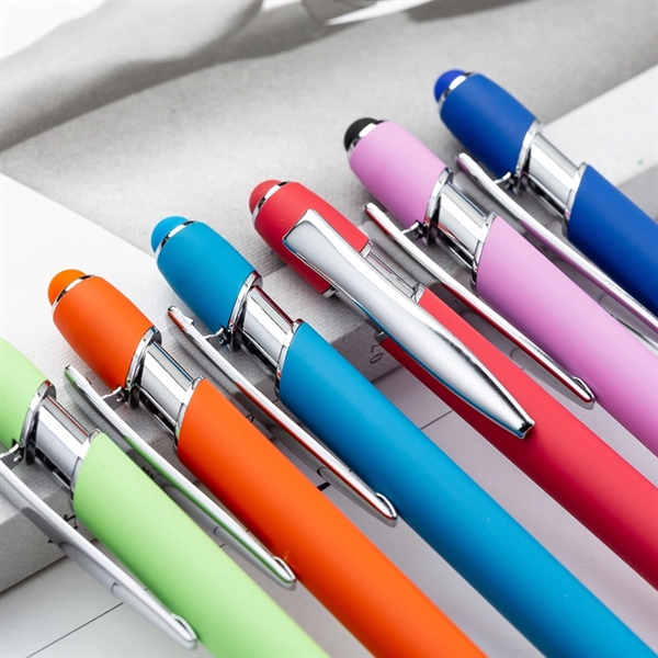 New Design Tech Grip Metal Ball Point Pen With Stylus - New Design Tech Grip Metal Ball Point Pen With Stylus - Image 3 of 5