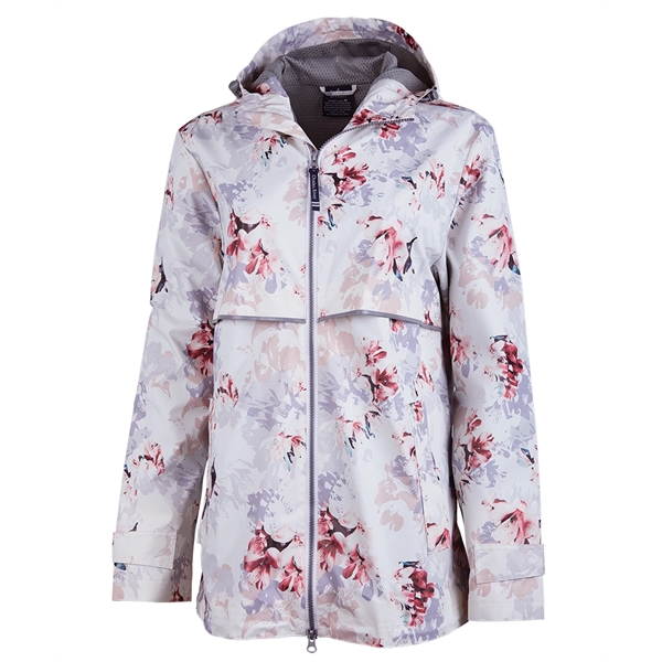 Women's New Englander® Floral Printed Rain Jacket - Women's New Englander® Floral Printed Rain Jacket - Image 1 of 2