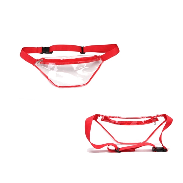 Clear Zipper Fanny Pack - Clear Zipper Fanny Pack - Image 1 of 2