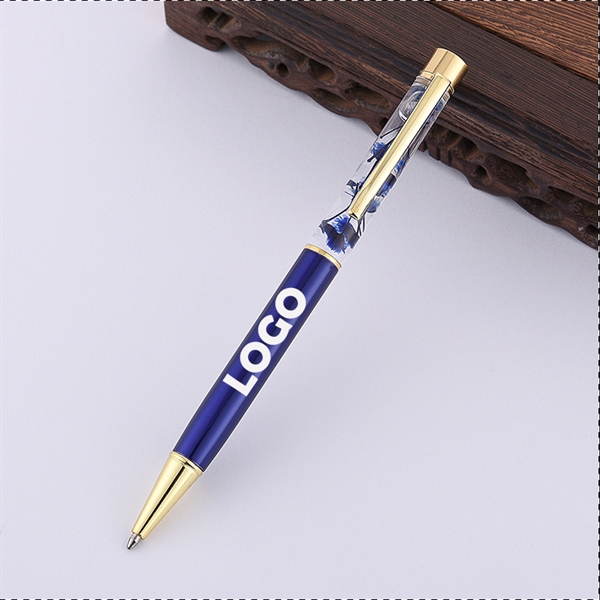 Luxury Flower Metal Ballpoint Pens - Luxury Flower Metal Ballpoint Pens - Image 1 of 4