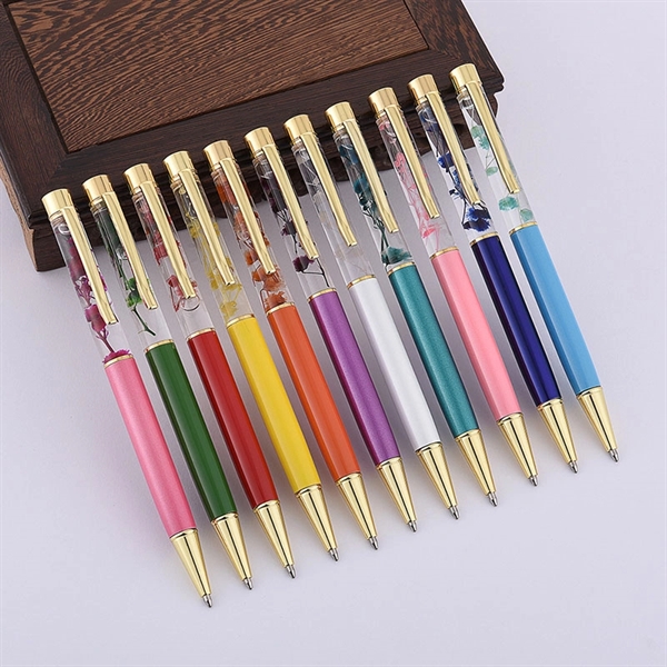Luxury Flower Metal Ballpoint Pens - Luxury Flower Metal Ballpoint Pens - Image 2 of 4