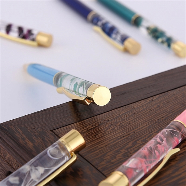 Luxury Flower Metal Ballpoint Pens - Luxury Flower Metal Ballpoint Pens - Image 3 of 4