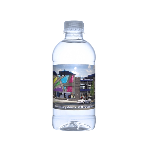 12 oz Custom Label Bottled Water - 100% Recycled Plastic - 12 oz Custom Label Bottled Water - 100% Recycled Plastic - Image 1 of 4