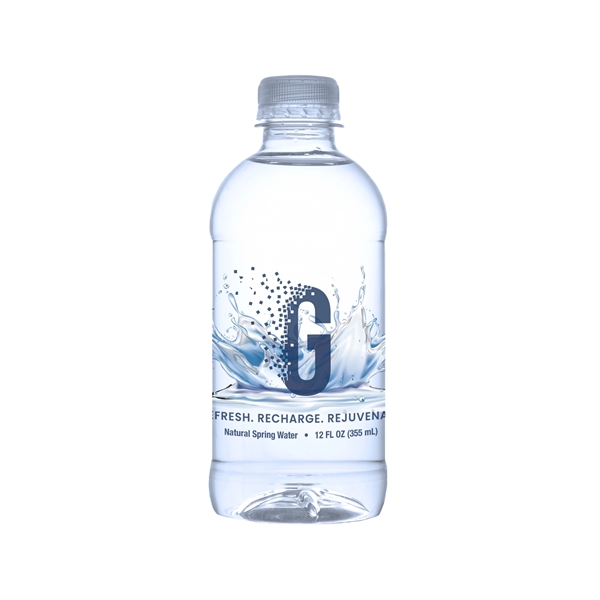 12 oz Custom Label Bottled Water - 100% Recycled Plastic - 12 oz Custom Label Bottled Water - 100% Recycled Plastic - Image 4 of 4