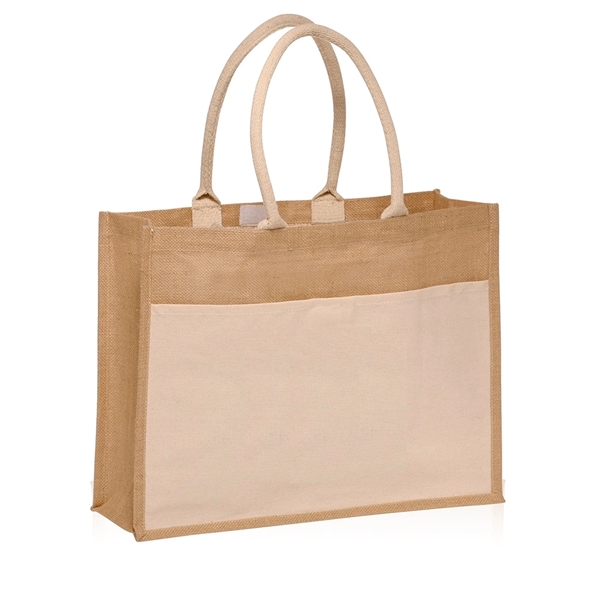 Large jute 2024 tote bag