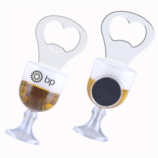 Goblet Bottle Opener w/ Magnet - Goblet Bottle Opener w/ Magnet - Image 0 of 1