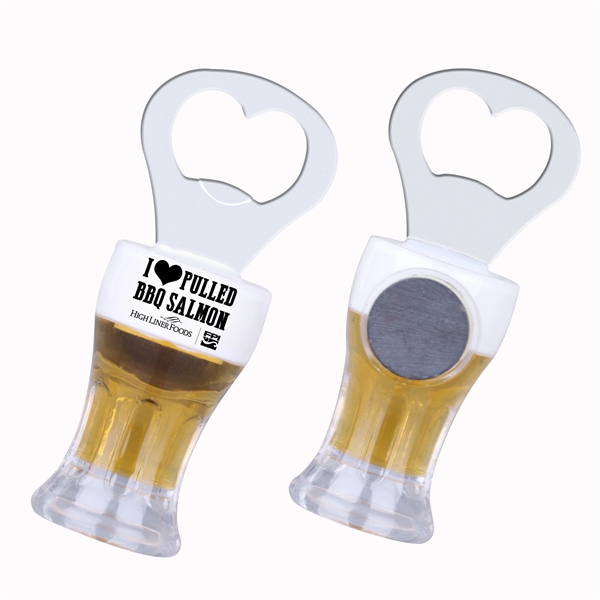Beer Cup Shaped Bottle Opener w/ Magnet - Beer Cup Shaped Bottle Opener w/ Magnet - Image 0 of 1