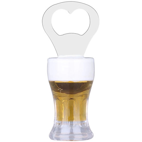 Beer Cup Shaped Bottle Opener w/ Magnet - Beer Cup Shaped Bottle Opener w/ Magnet - Image 1 of 1