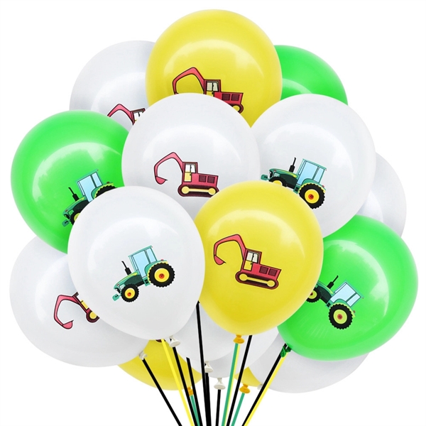 Construction Vehicle Excavator Latex Balloons - Construction Vehicle Excavator Latex Balloons - Image 0 of 2