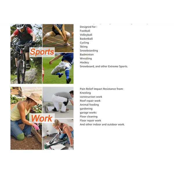 Knee Pads Volleyball Work Construction Gardening Cleaning - Knee Pads Volleyball Work Construction Gardening Cleaning - Image 1 of 1