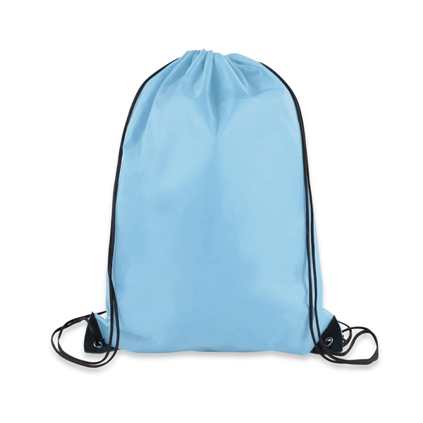 14" x 18" Polyester Drawstring Backpack - 14" x 18" Polyester Drawstring Backpack - Image 6 of 19
