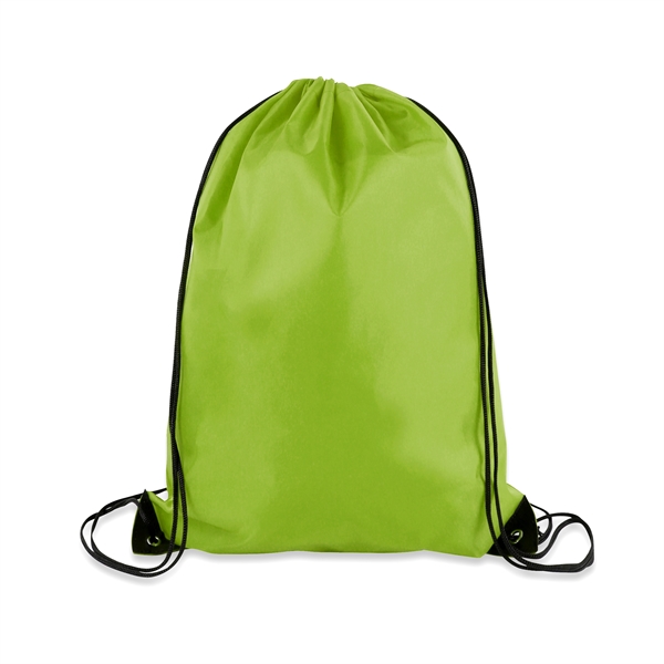 14" x 18" Polyester Drawstring Backpack - 14" x 18" Polyester Drawstring Backpack - Image 4 of 19