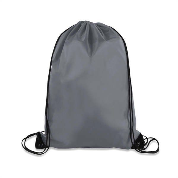 14" x 18" Polyester Drawstring Backpack - 14" x 18" Polyester Drawstring Backpack - Image 11 of 19