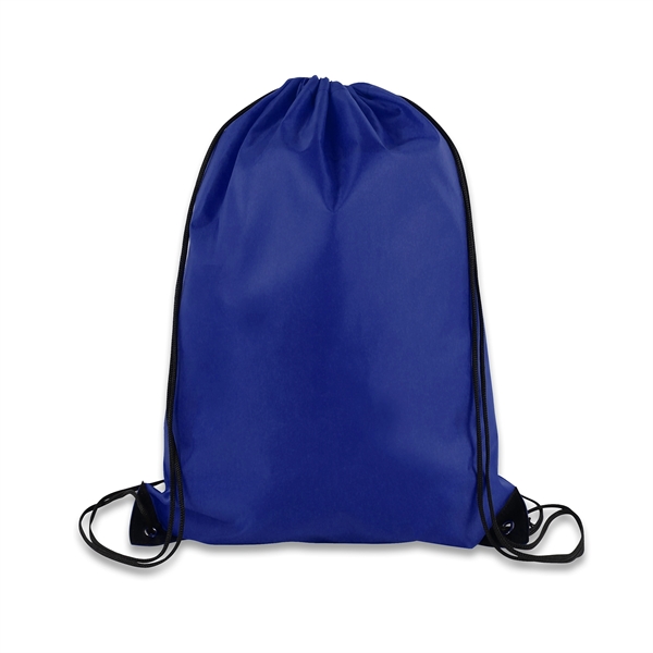 14" x 18" Polyester Drawstring Backpack - 14" x 18" Polyester Drawstring Backpack - Image 10 of 19