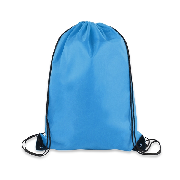 14" x 18" Polyester Drawstring Backpack - 14" x 18" Polyester Drawstring Backpack - Image 12 of 19