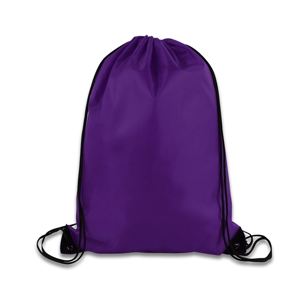 14" x 18" Polyester Drawstring Backpack - 14" x 18" Polyester Drawstring Backpack - Image 16 of 19