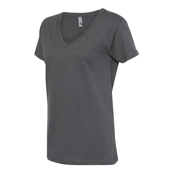 Next Level Women's Cotton V-Neck T-Shirt - Next Level Women's Cotton V-Neck T-Shirt - Image 3 of 16