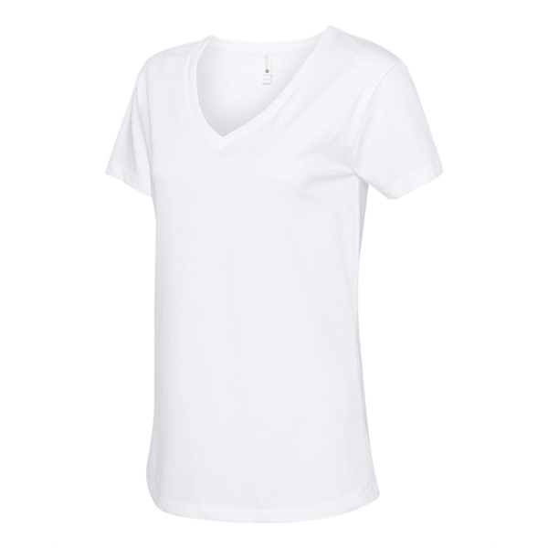 Next Level Women's Cotton V-Neck T-Shirt - Next Level Women's Cotton V-Neck T-Shirt - Image 4 of 16