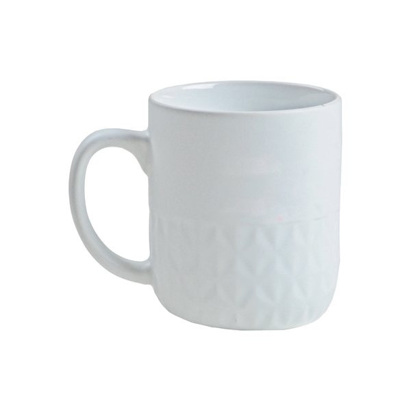 Ceramic Coffee Mug with Facet Texture - 16 oz. - Ceramic Coffee Mug with Facet Texture - 16 oz. - Image 2 of 10