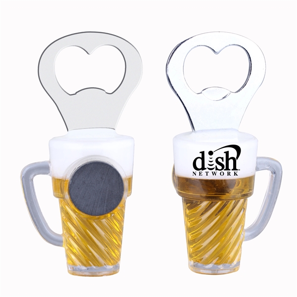 Beer Mug Bottle Opener w/ Magnet - Beer Mug Bottle Opener w/ Magnet - Image 0 of 1